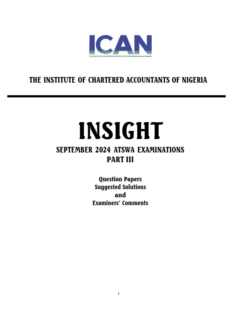 Part III Insight-mar 2025 | PDF | Audit | Internal Control