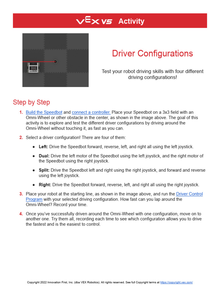 V5 Activity - Driver Configurations | PDF | Motorsport Competitions ...