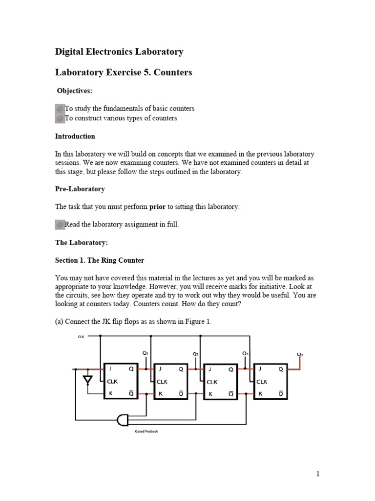 Digital Electronics Laboratory 5 | PDF | Telecommunications Engineering ...
