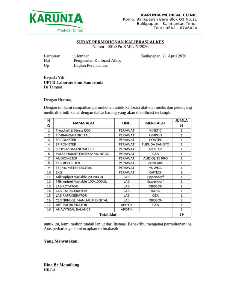 BPFK KALIBRASI 2026 | PDF
