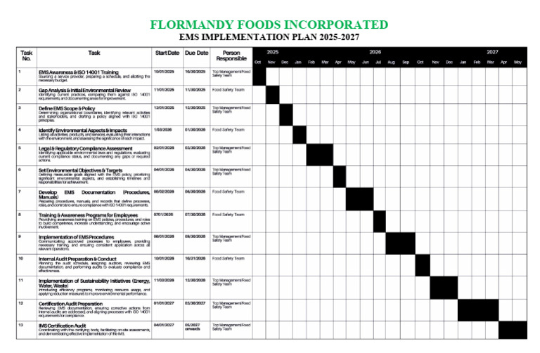 EMS Implementation Plan | PDF