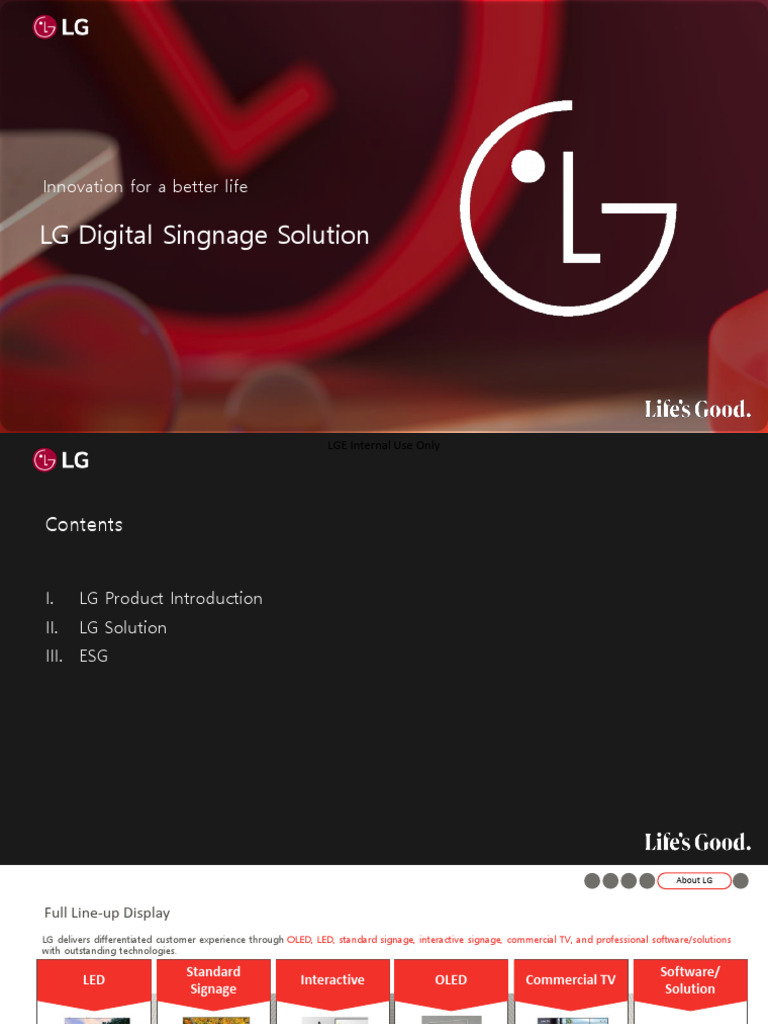 LG SIgnage Solution Trends_ | PDF | Recycling | Cloud Computing