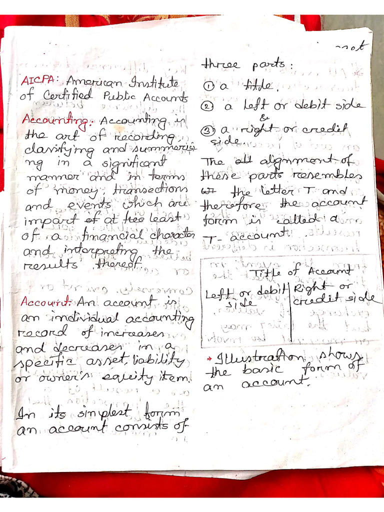 Accounting Final Note | PDF | Debits And Credits | Equity (Finance)