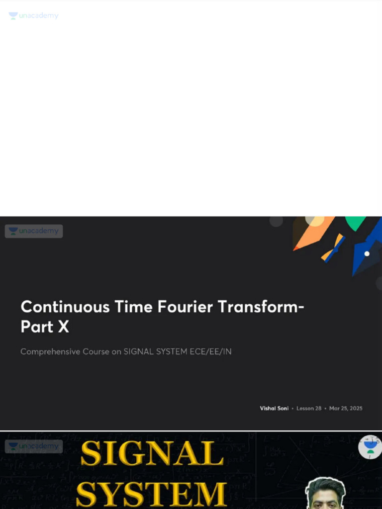 Continuous Time Fourier Transform- With Anno 1774350079846 | PDF