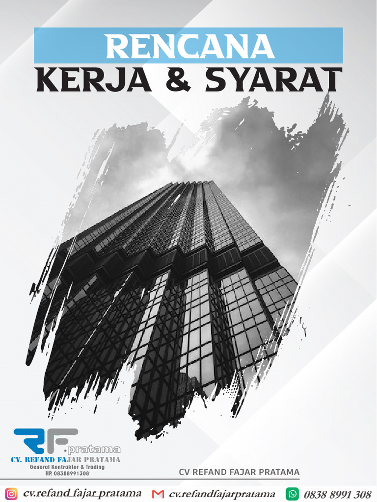 Cover Rencana Kerja & Syarat | PDF
