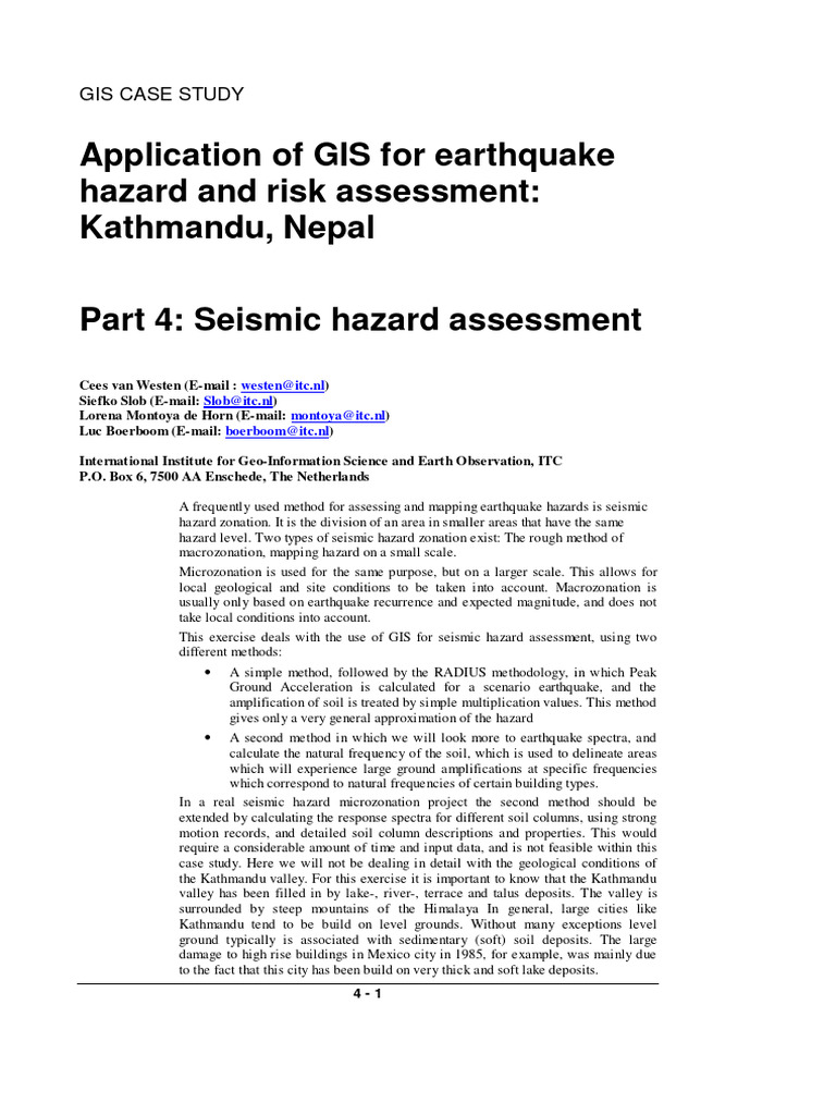Seismic Hazard Assessment | PDF | Earthquakes | Waves