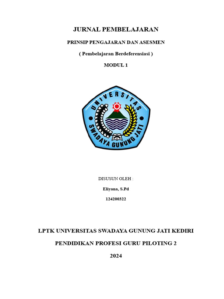 Jurnal Pebeljaranku Ppa Modul 1 | PDF
