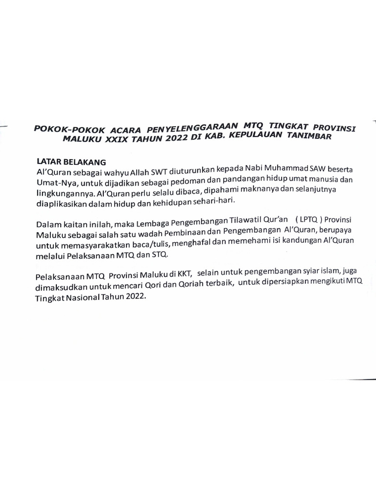 Info MTQ | PDF
