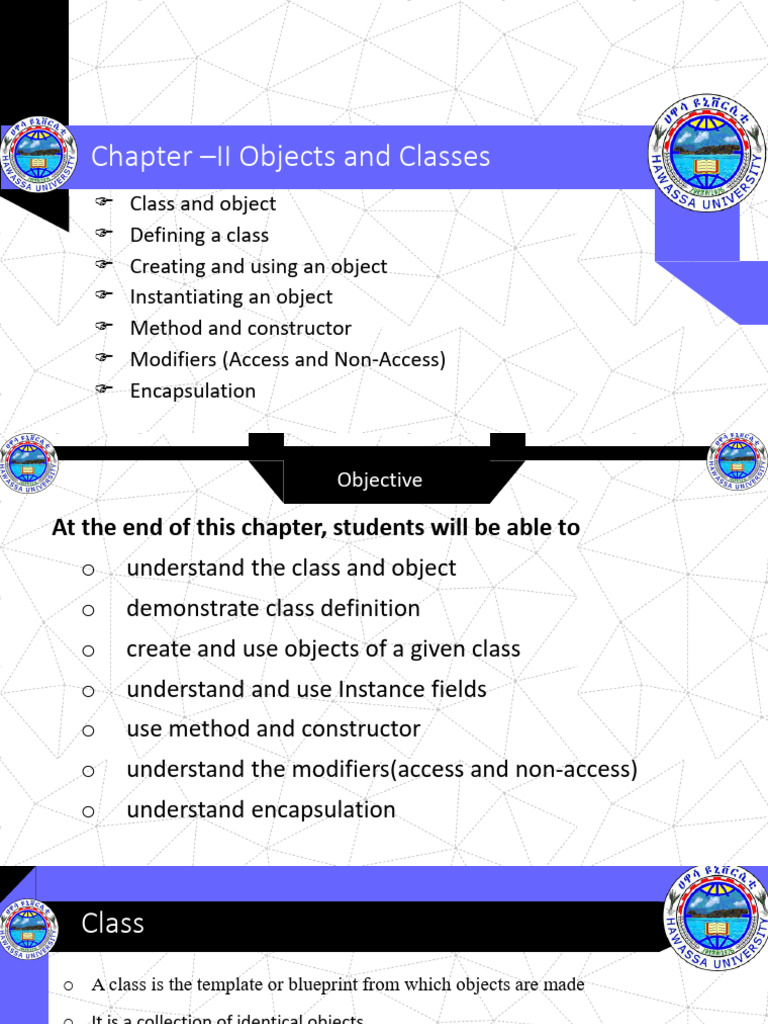 OOP _ Chapter – II Objects and Classes (1) | PDF | Constructor (Object ...