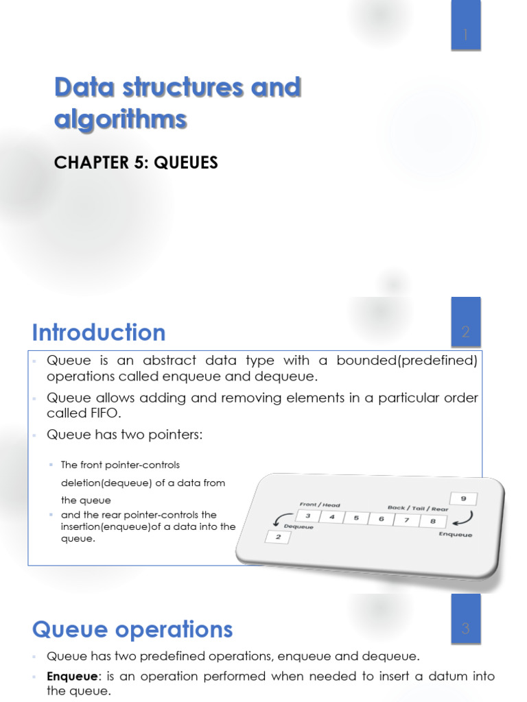 DSA Chapter 5 | PDF | Queue (Abstract Data Type) | Software Engineering