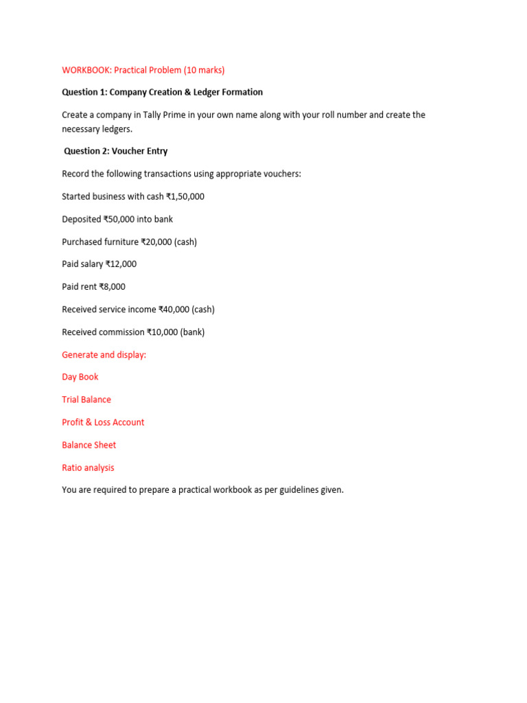 Workbook | PDF