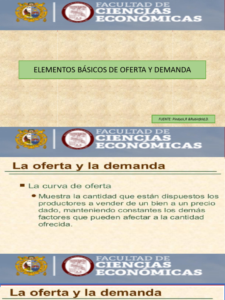 Semana 2 Elementos Básicos de Oferta y Demanda | PDF | Oferta (economía ...