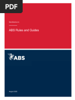 Overview of ABS Rules and Guides 2024 | PDF | Ships | Offshore Wind Power