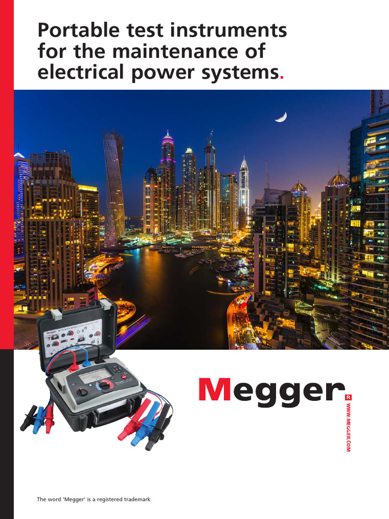 Catalog General MEGGER (Sumar) | PDF | Direct Current | Rectifier