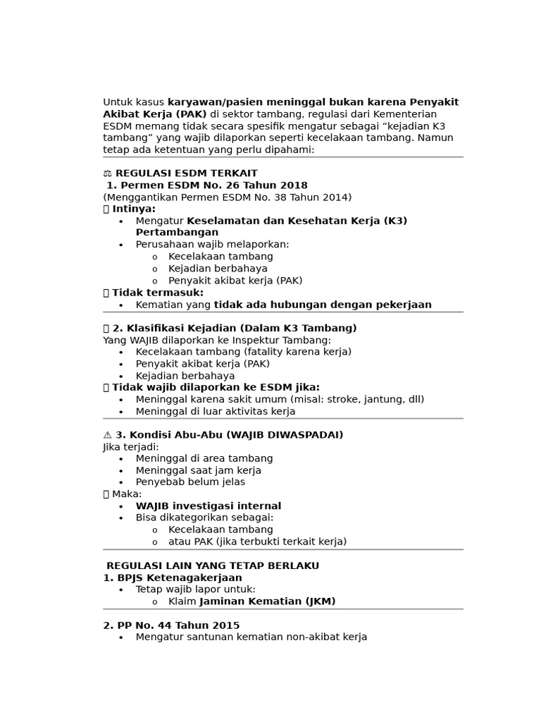 Regulasi ESDM | PDF