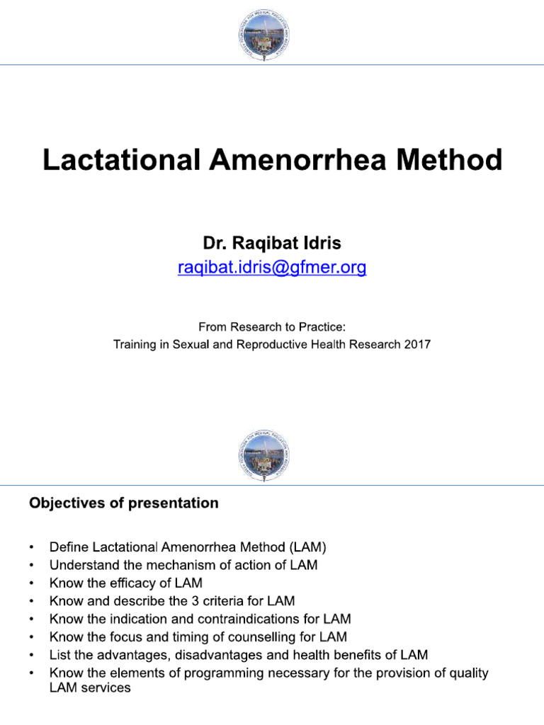 Lactational amenorrhea method | PDF