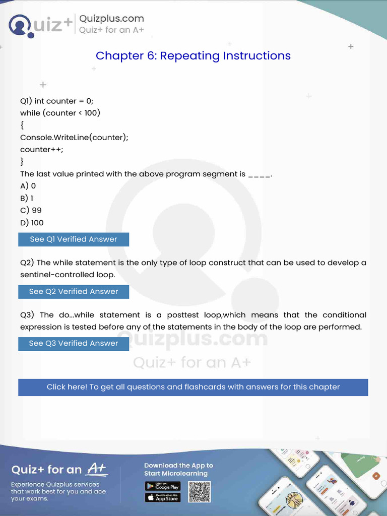 The Last Value Printed With the Above Program Segment Is | PDF ...