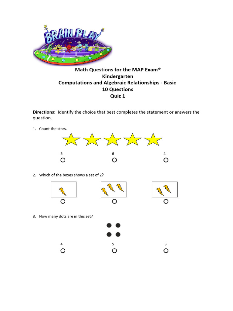 MAP Kindergarten Math Tests | PDF | Shape | Euclidean Geometry