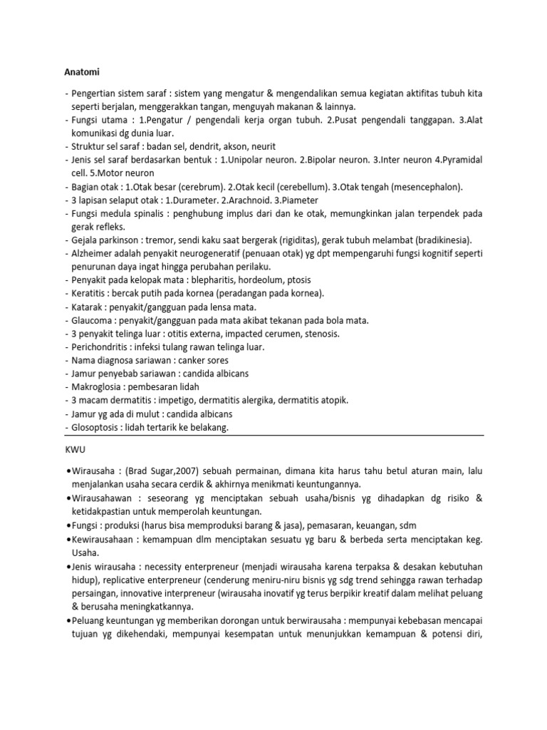 Belajar Uts 1 | PDF