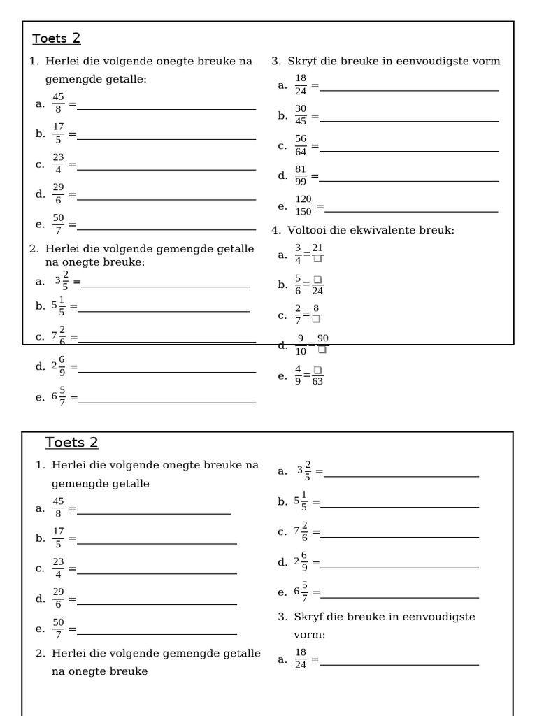 Test Breuke | PDF