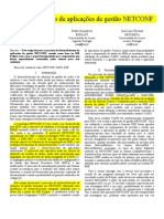 Desenvolvimento de Aplicações de Gestão NETCONF