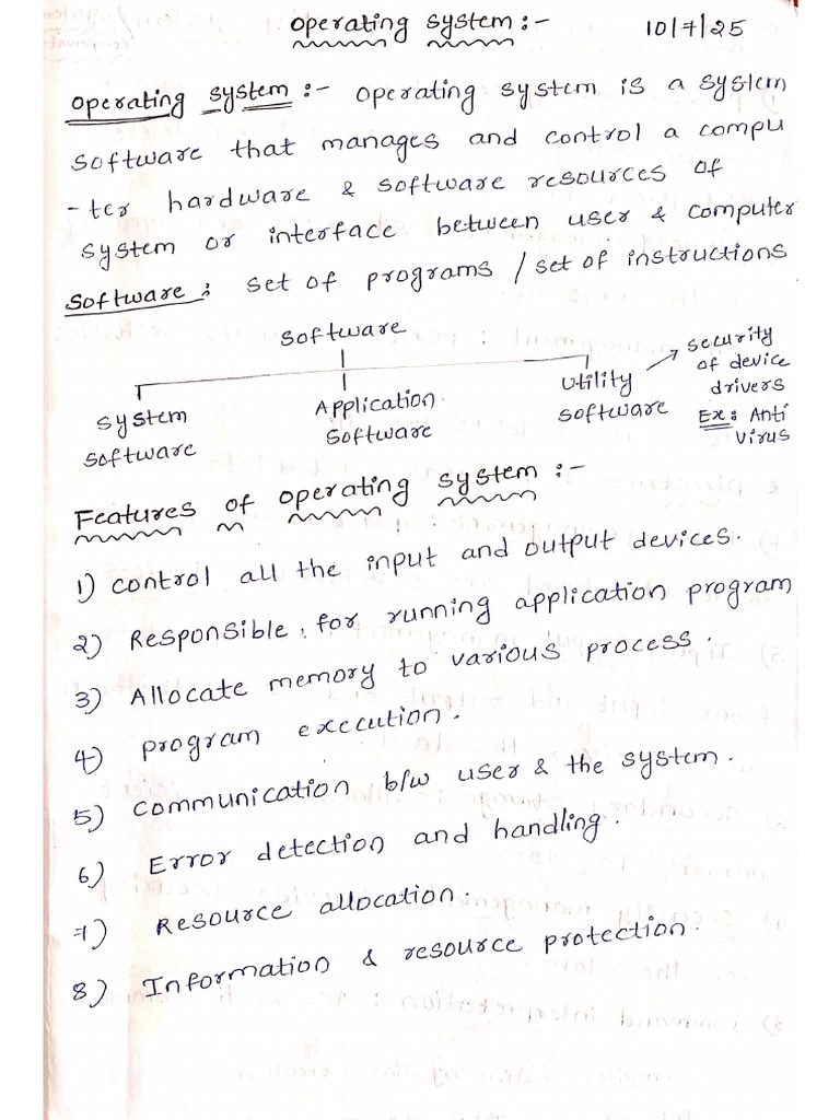 OS 1,2,3 Units Notes.... | PDF