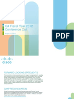 Download Cisco Q4FY12 Earnings Slides by Cisco Investor Relations SN102980451 doc pdf