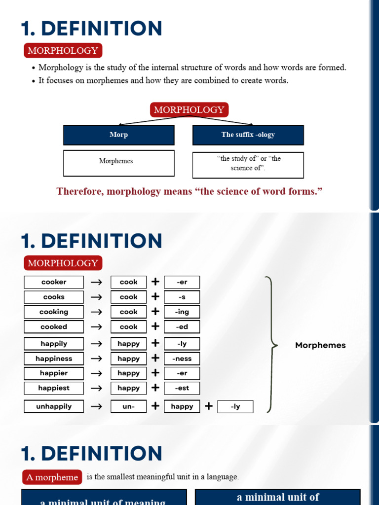 Morphology & Morphemes | PDF | Word | Verb