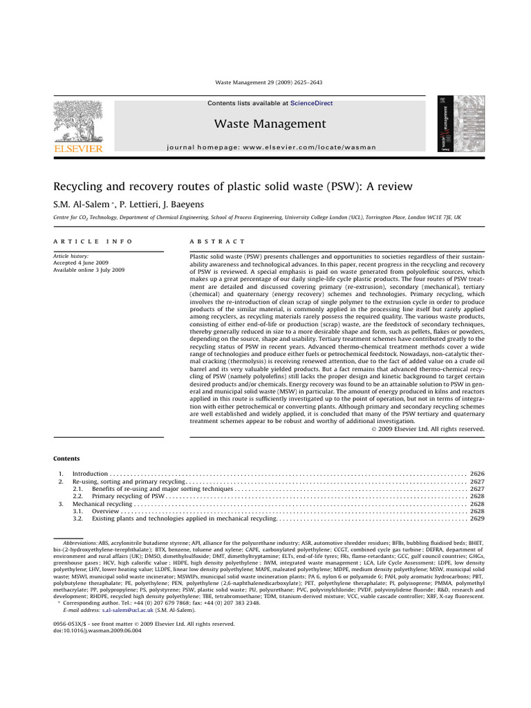 Recycling | PDF | Recycling | Plastic