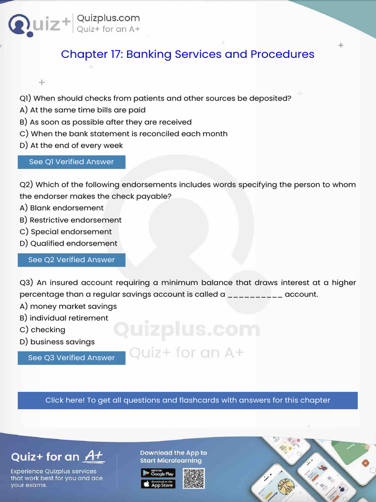 When Should Checks From Patients and Other Sources Be Deposited | PDF ...
