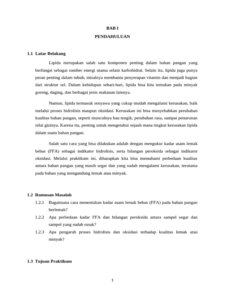 Pendahuluan Kimpang Praktikum Ke 5 | PDF