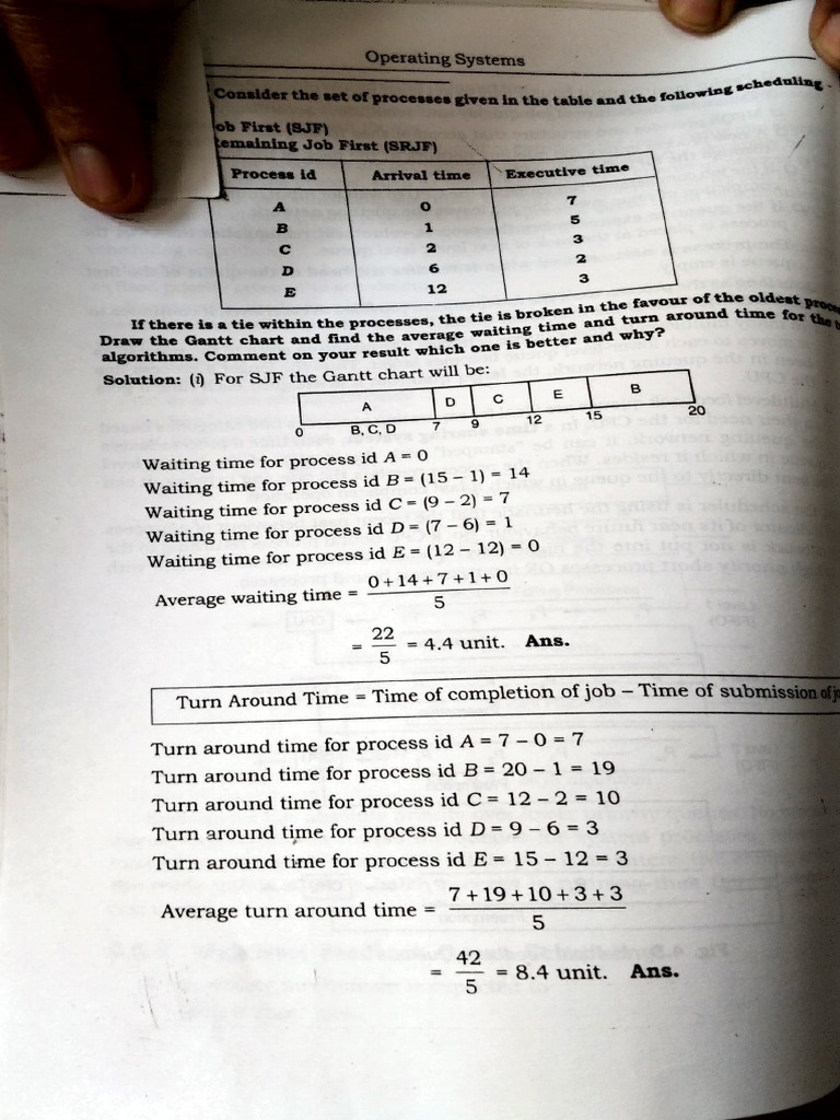 Practice Questions of Cpu Sheduling | PDF | Computer Architecture ...