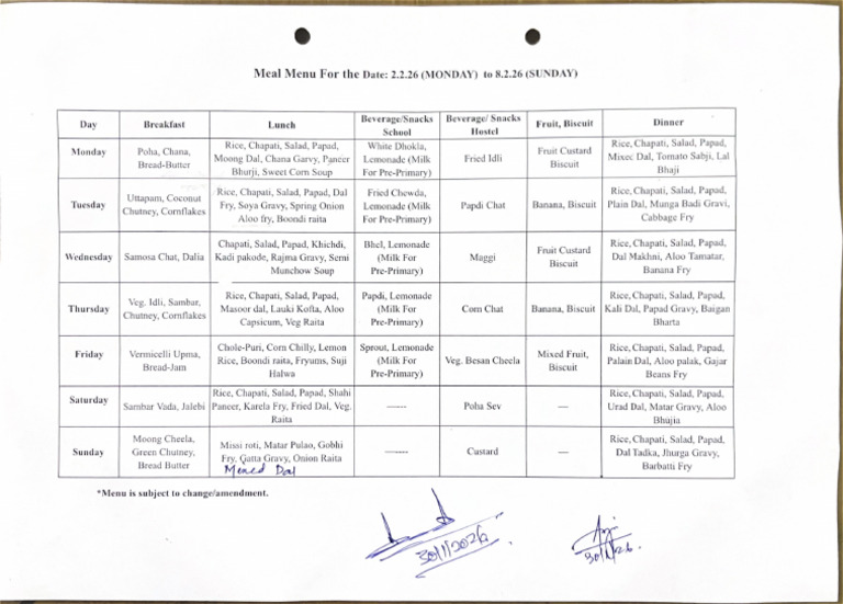 KVA meal menu 02.02.26-to-08.02.2026 | PDF