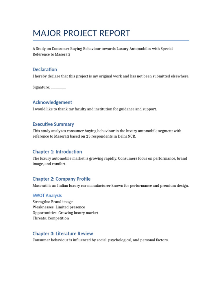 Final Major Project | PDF