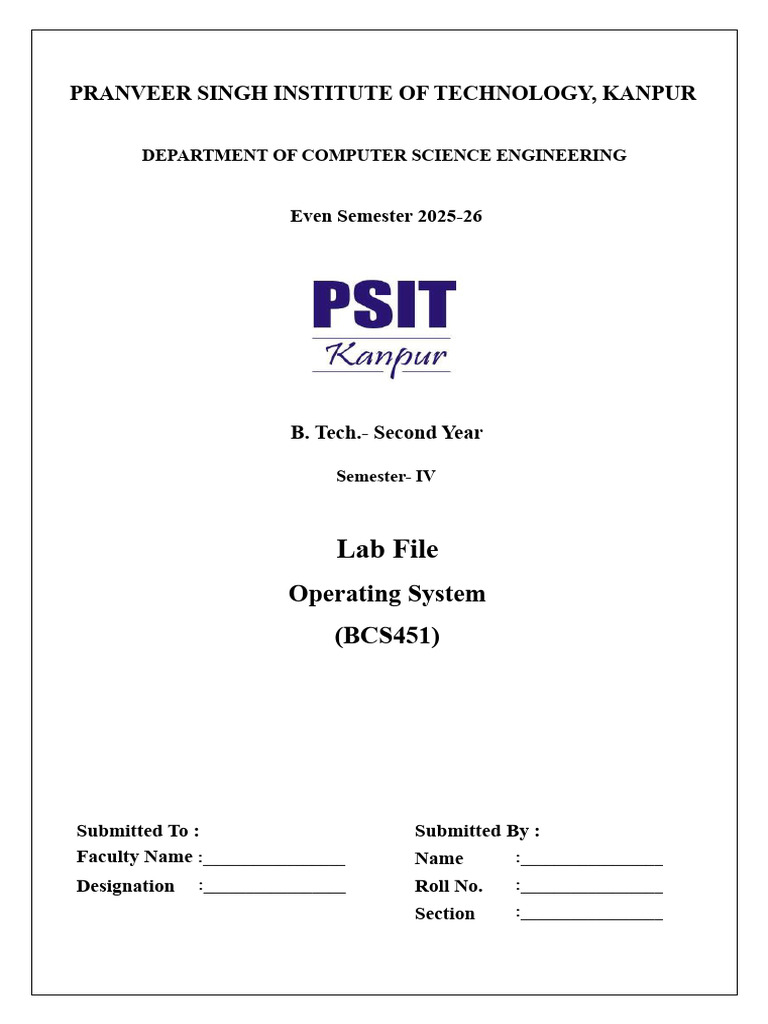 OS_LAB_FILE _CSE | PDF | Scheduling (Computing) | Computer Programming