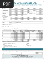 EFU Health Insurance Claim Form | PDF | Hospital | Patient