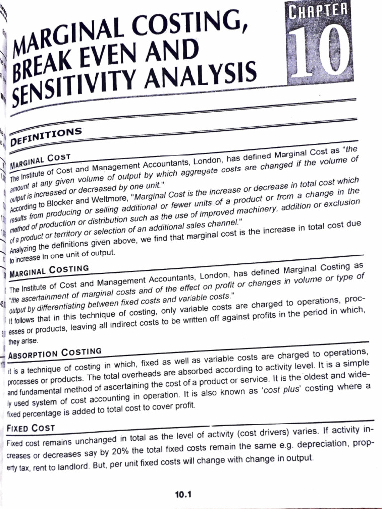 Break Even Analysis | PDF | Risk | Profit (Economics)