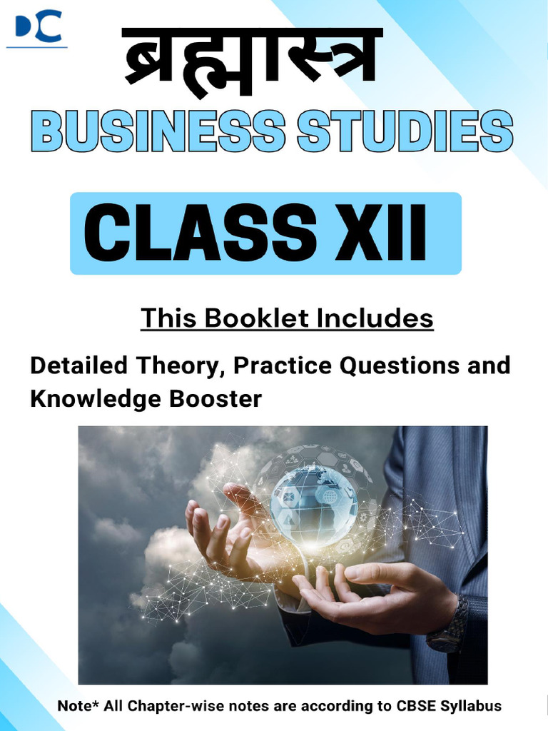 Business Studies Notes_12_79679795_2026_03_14_17_22 | PDF | Science ...