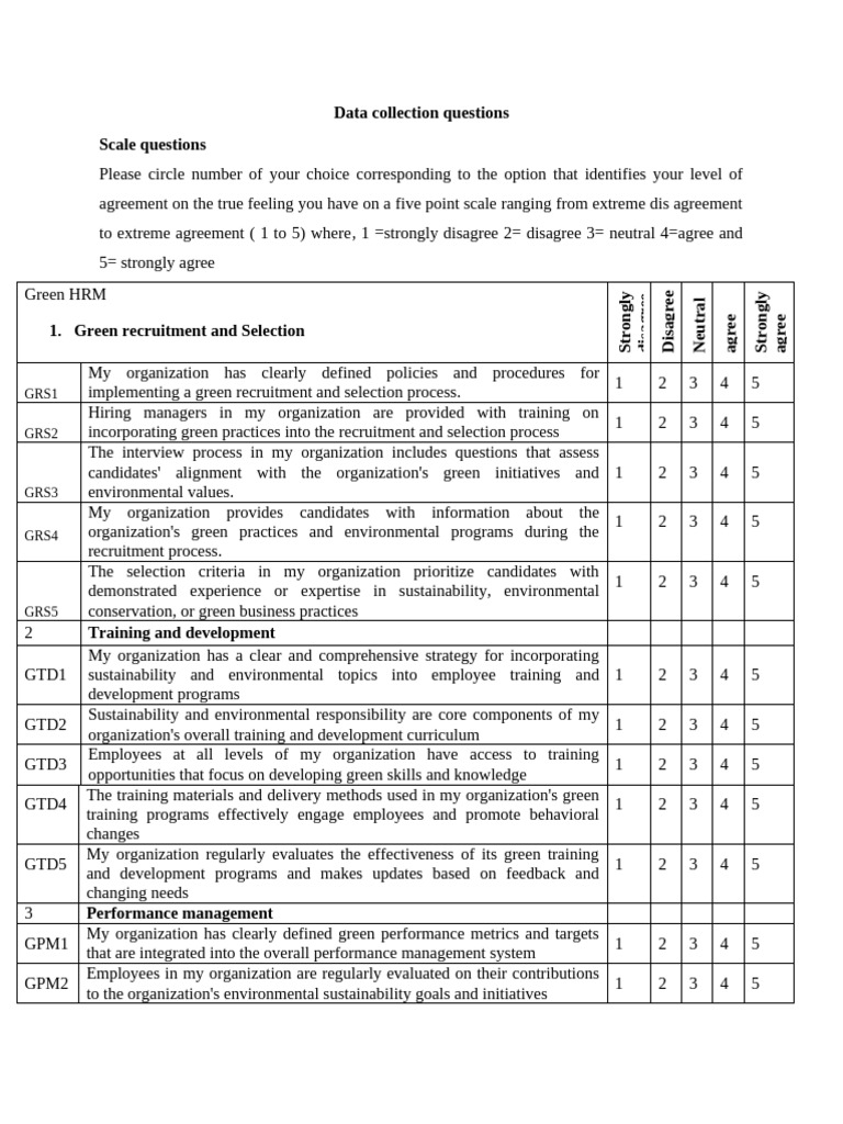 Data Collection Tools | PDF | Sustainability | Recruitment