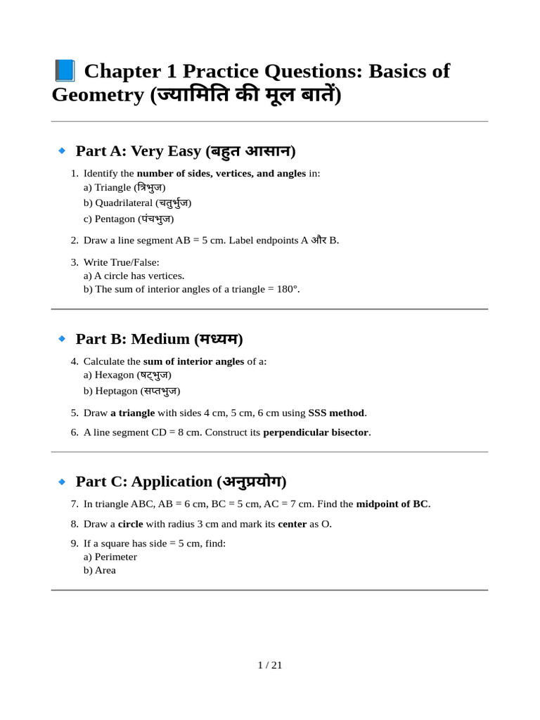 Everything Know About Geometry Examples | PDF | Area | Triangle