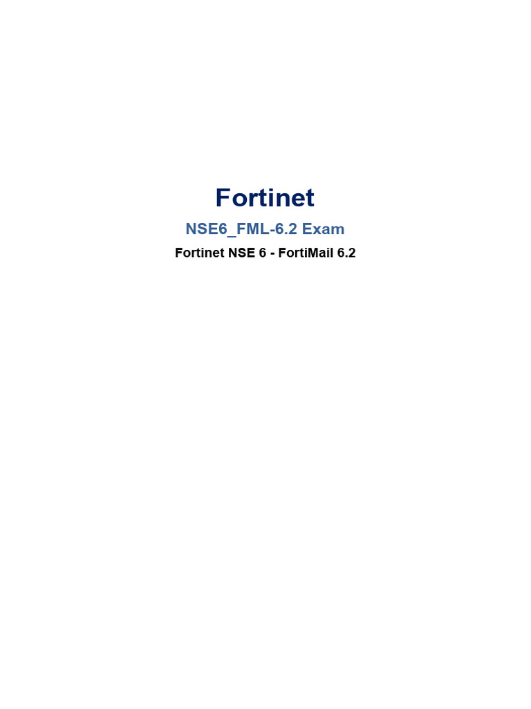 NSE6_FML-6.2-demo | PDF | Communications Protocols | Internet Protocols