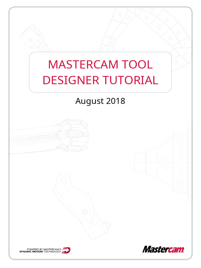 Mastercam Tool Designer Tutorial | PDF | Machine Tool | Computer File