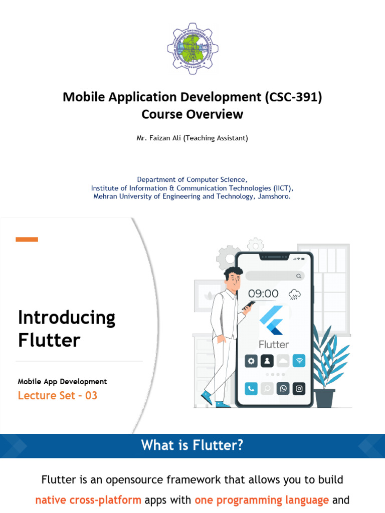 Flutter Lecture Set - 03 (Introducing Flutter) | PDF | Software ...