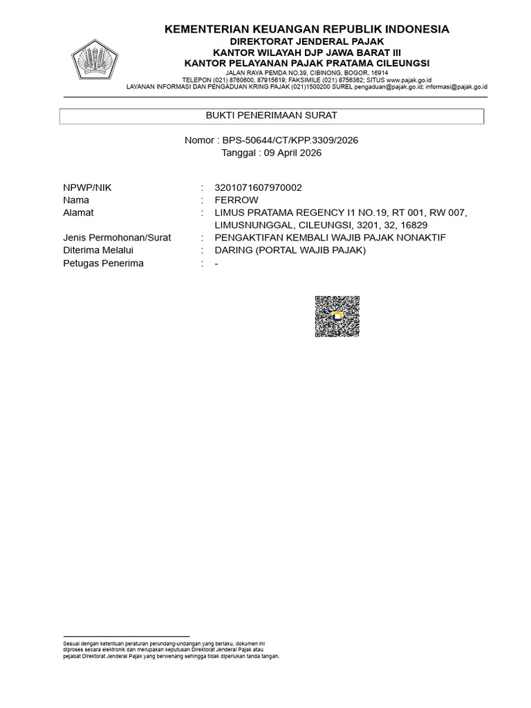 A DOC001 Proof of Receipt of Letter | PDF