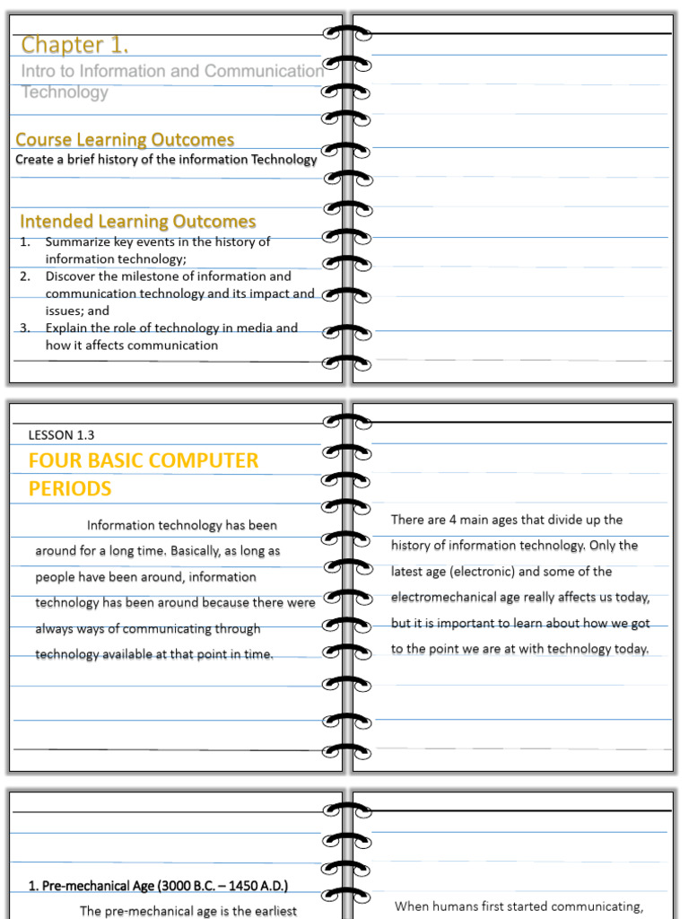 Lesson 1.3 Four Basic Computer Periods | PDF | Computing | Office Equipment