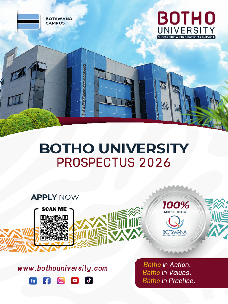 Botho University 2026 Botswana Campus Prospectus | PDF | Financial ...