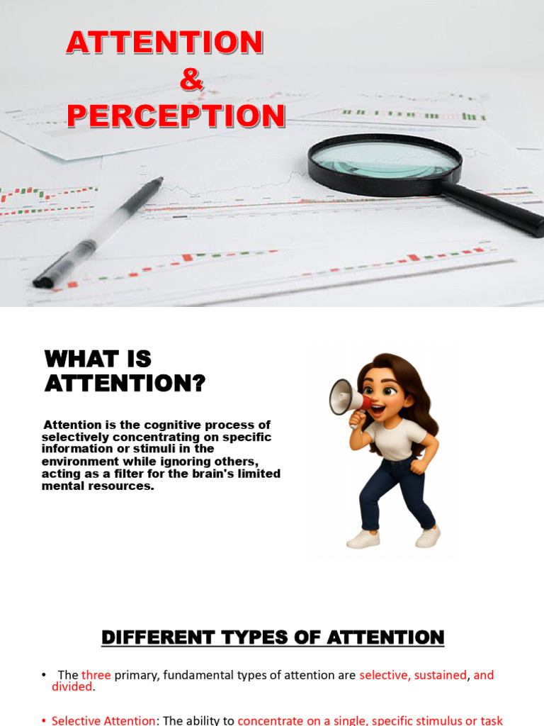 ATTENTION AND PERCEPTION final draft | PDF | Perception | Attention