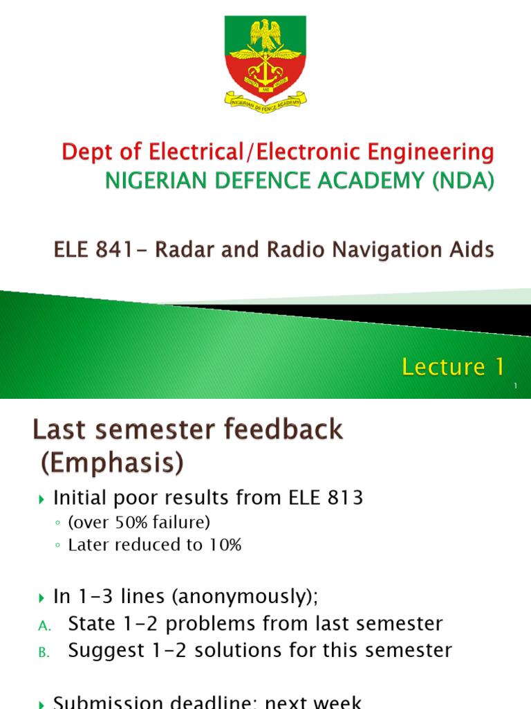 Radar and Radio Navigation Aids | PDF | Radar | Signal To Noise Ratio