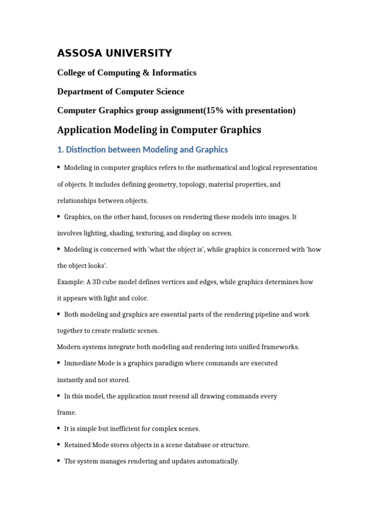 111application Modeling in CG Expanded | PDF | Computer Graphics ...