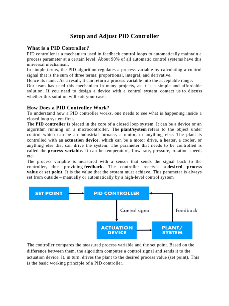 What is a PID Controller | PDF | Programmable Logic Controller ...